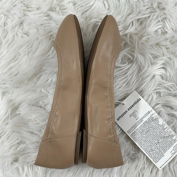 Amazon Essentials Women's Belice Ballet Flat Beige Size 7W (wide) NEW - Picture 10 of 16